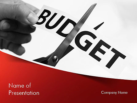 Budget Cuts Presentation Template, Master Slide