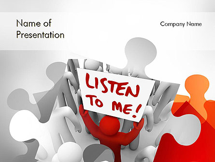 Social Leadership Presentation Template, Master Slide