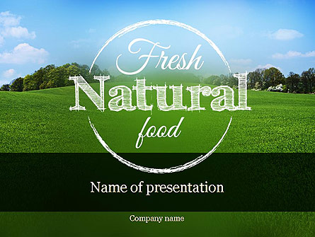 Organic Products Company Presentation Template, Master Slide