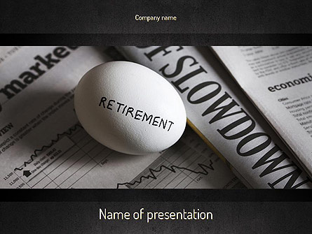 Retirement Pension Presentation Template, Master Slide