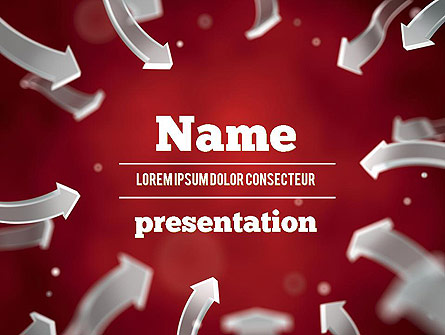 Arrows Pointing To Center Presentation Template, Master Slide