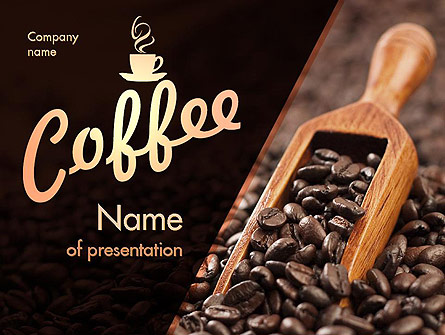 Roasted Coffee Beans Presentation Template, Master Slide