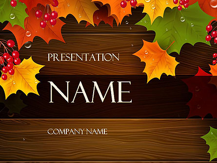 Fall Theme Presentation Template, Master Slide
