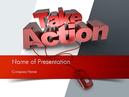Take Action Presentation Template, Master Slide