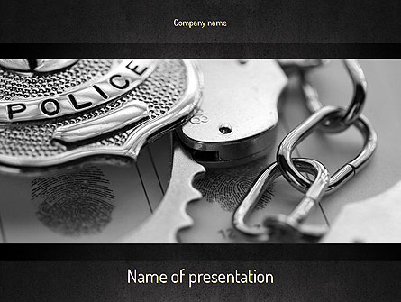 Criminal Justice Presentation Template, Master Slide