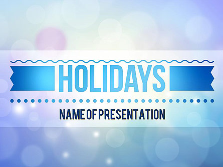 Holidays Abstract Theme Presentation Template, Master Slide