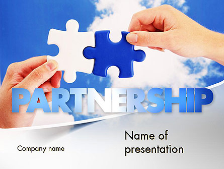 Partnership Solutions Presentation Template, Master Slide