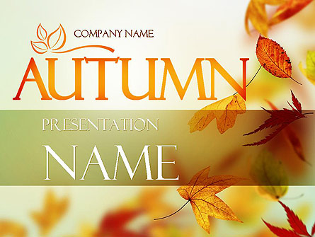 Falling Leaves Theme Presentation Template, Master Slide