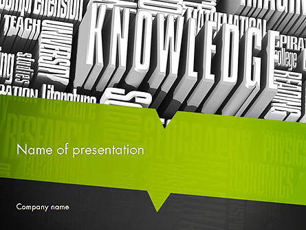 Components of Knowledge Presentation Template, Master Slide