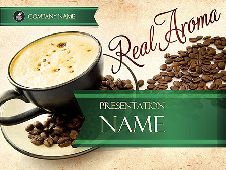 Mocha Coffee Flavor Presentation Template, Master Slide