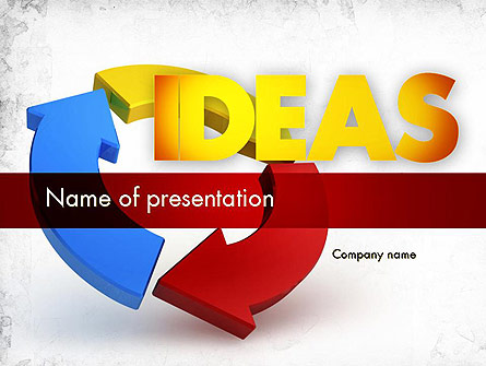 Working Ideas Presentation Template, Master Slide