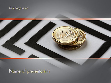 Money in Maze Presentation Template, Master Slide