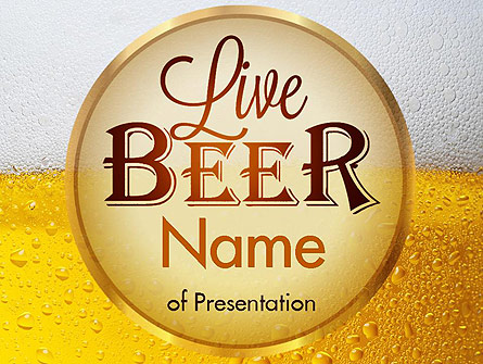 Beer Theme Presentation Template, Master Slide