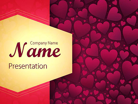 Tag of Hearts Presentation Template, Master Slide