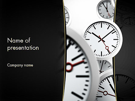Time Management in Business Presentation Template, Master Slide