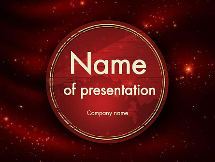 Vinous Stars Theme Presentation Template, Master Slide