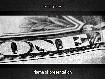 One Dollar Presentation Template, Master Slide