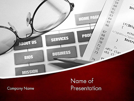 Website Planning Presentation Template, Master Slide