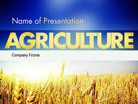 Agricultural Land Presentation Template, Master Slide
