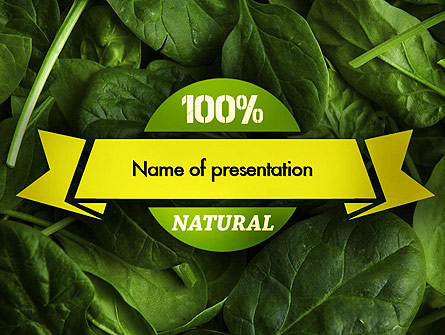 Spinach Presentation Template, Master Slide