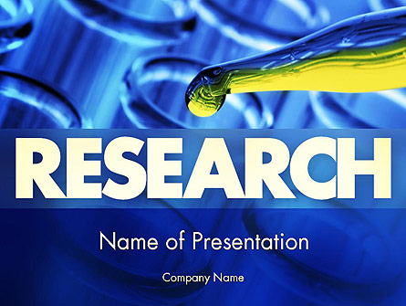 Chemical Experiment Presentation Template, Master Slide