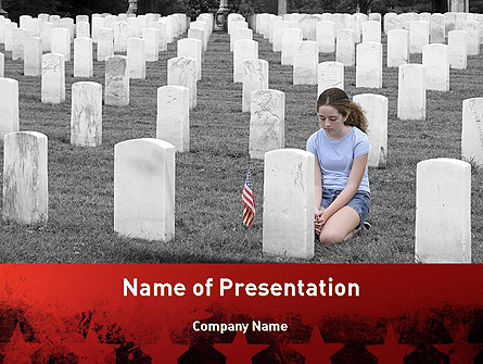 Honoring A Fallen Soldier Presentation Template, Master Slide