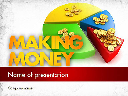 Money Pie Presentation Template, Master Slide