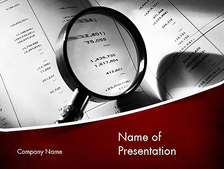Financial Fraud Research Presentation Template, Master Slide