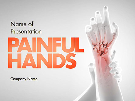 Painful Hands Presentation Template, Master Slide