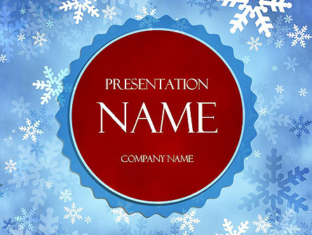 Snowflakes Theme Presentation Template, Master Slide