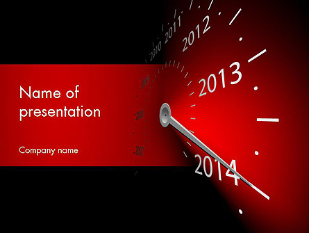 2014 Year Speedometer Presentation Template, Master Slide