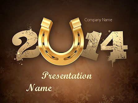2014 with Golden Horseshoe Presentation Template, Master Slide