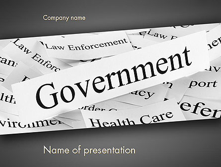 Government Presentation Template, Master Slide