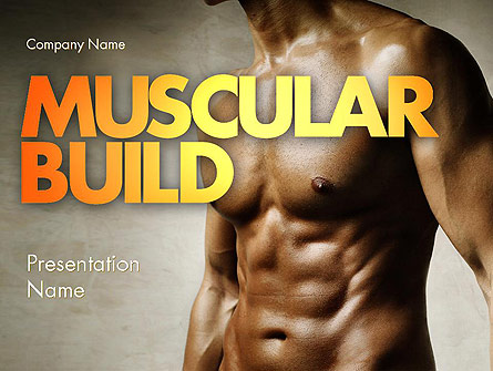 Muscular Build Presentation Template, Master Slide