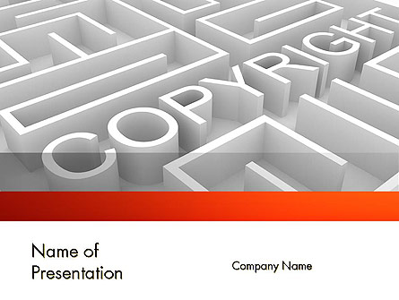 Intellectual Property Maze Presentation Template, Master Slide