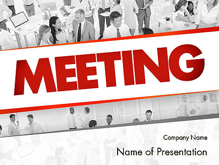 Communicating People Presentation Template, Master Slide