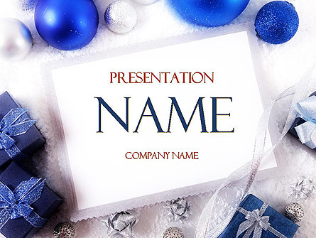 Christmas Greeting Card Presentation Template, Master Slide