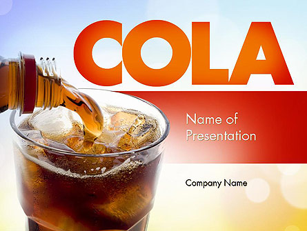 Cola Drinks Presentation Template, Master Slide