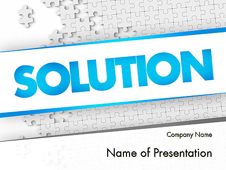 Puzzle Solution Presentation Template, Master Slide