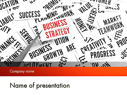 Business Strategy Concept Presentation Template, Master Slide