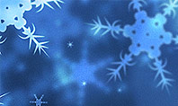 Blue Snowflakes Background Presentation Template