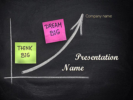 Think Big Dream Big Presentation Template, Master Slide