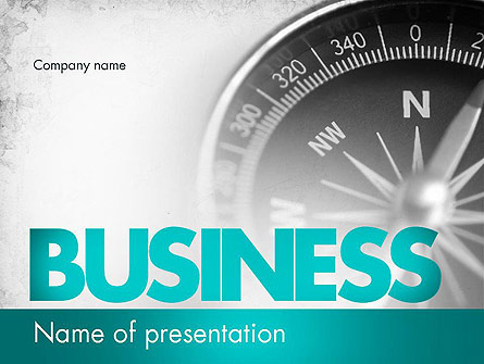 Business Navigation Concept Presentation Template, Master Slide