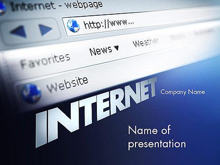 Web Browser Presentation Template, Master Slide