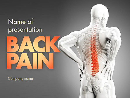 Back Pain Presentation Template, Master Slide