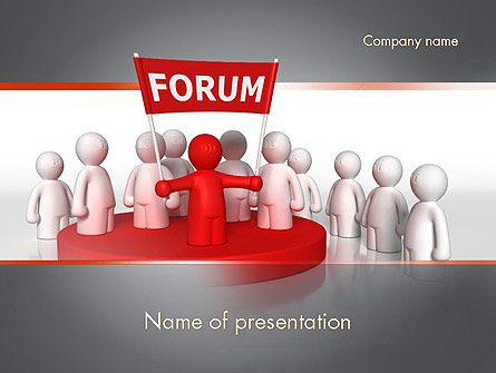 Forum Presentation Template, Master Slide