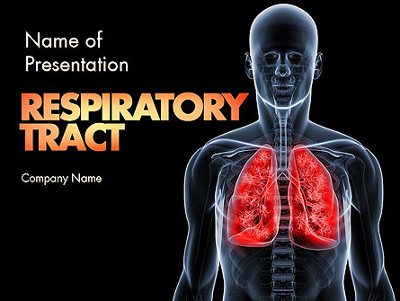 Respiratory Care Presentation Template, Master Slide
