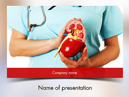 Kidney Health Presentation Template, Master Slide