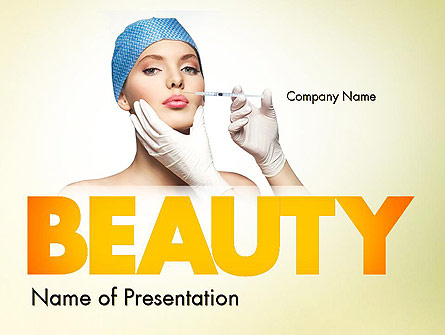Cosmetic Injection Presentation Template, Master Slide