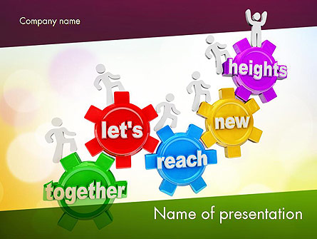 Working Together Team Presentation Template, Master Slide